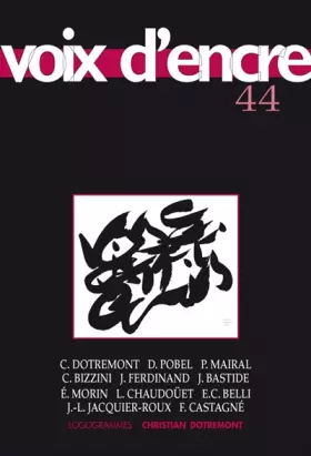 Couverture du produit · REVUE VOIX D'ENCRE 44