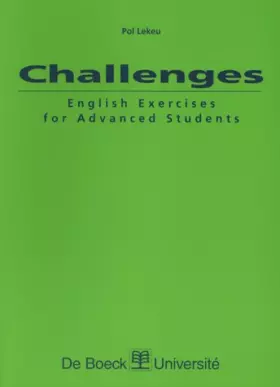 Couverture du produit · Challenges. English Exercices for Advanced Students