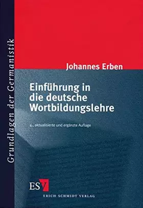 Couverture du produit · Einführung in die deutsche Wortbildungslehre.