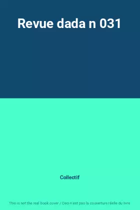 Couverture du produit · Revue dada n 031