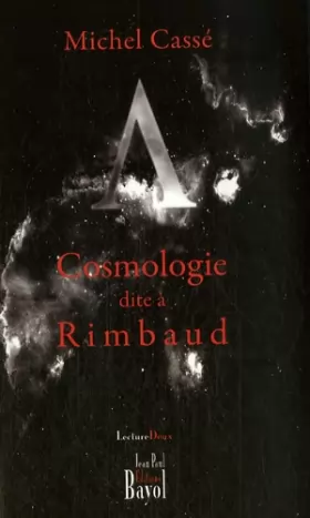 Couverture du produit · Cosmologie dite à Rimbaud