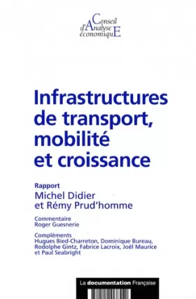 Couverture du produit · Infrastructures de transport, mobilité et croissance (CAE n.69)
