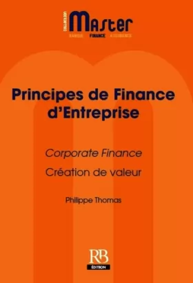 Couverture du produit · Principes de finance d'entreprise : Corporate Finance, création de valeur