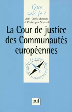 Couverture du produit · La cour de justice des communautés européennes