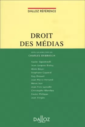 Couverture du produit · Droit des médias (2e édition)