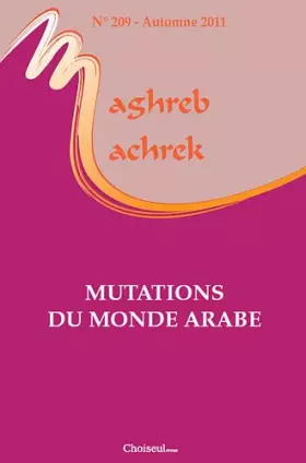 Couverture du produit · Maghreb-Machrek, N° 209 :