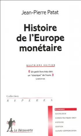Couverture du produit · Histoire de l'Europe monétaire