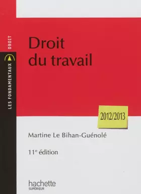 Couverture du produit · Droit du travail 2012-2013