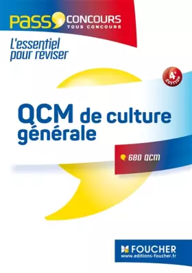 Couverture du produit · QCM de culture générale - Tous concours - Entraînement et révision - Pass'Concours N°3