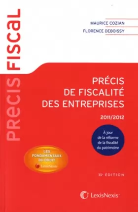 Couverture du produit · Précis de fiscalité des entreprises 2011-2012