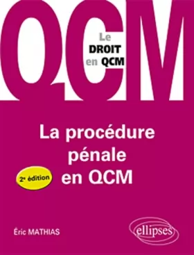 Couverture du produit · La Procédure Pénale en Qcm