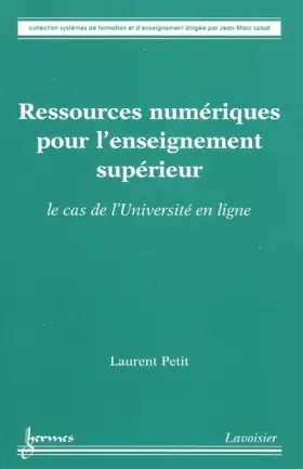 Couverture du produit · Ressources numériques pour l'enseignement supérieur : Le cas de l'université en ligne