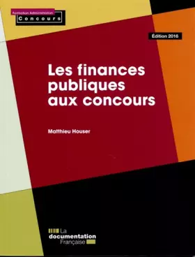 Couverture du produit · Les finances publiques aux concours