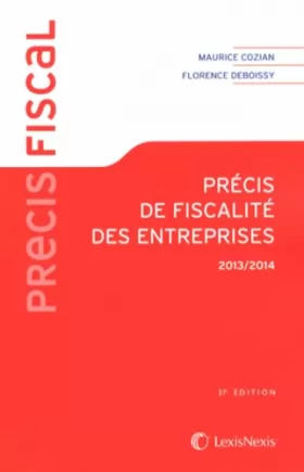 Couverture du produit · Précis de fiscalité des entreprises 2013-2014