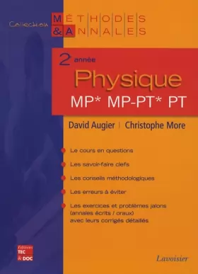Couverture du produit · Physique 2e année MP, MP-PT, PT