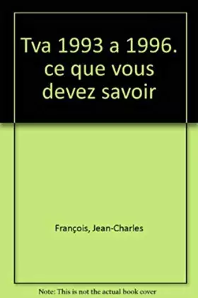 Couverture du produit · TVA de 1993 à 1996
