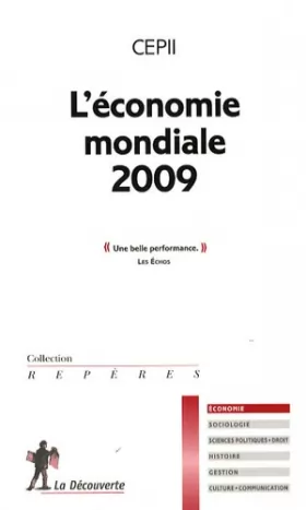 Couverture du produit · L'économie mondiale 2009