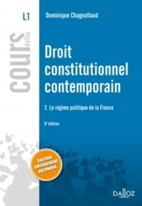 Couverture du produit · Droit constitutionnel contemporain 2. Le régime politique de la France - 4e éd.