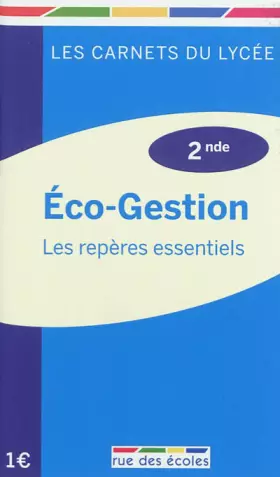 Couverture du produit · Economie et gestion - Seconde
