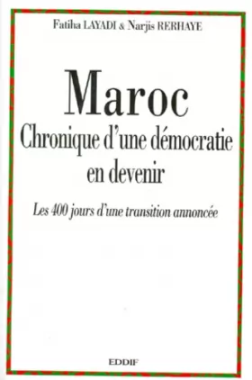 Couverture du produit · Maroc, chronique d'une democratie en devenir
