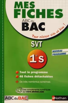 Couverture du produit · Mes fiches ABC du BAC SVT 1re S