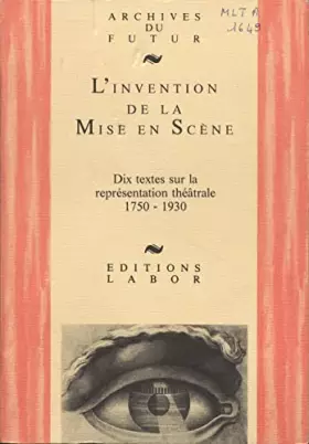 Couverture du produit · L'invention de la mise en scène