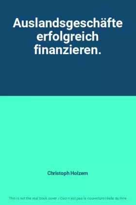 Couverture du produit · Auslandsgeschäfte erfolgreich finanzieren.