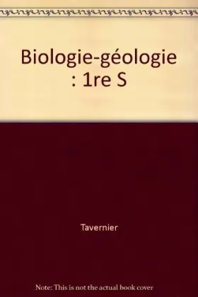 Couverture du produit · Biologie-géologie : 1re S