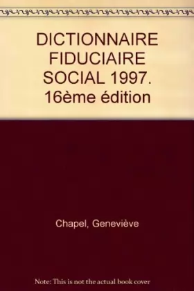 Couverture du produit · Dictionnaire Social 1997