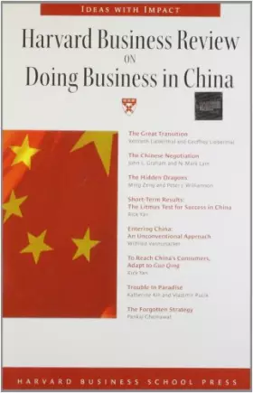 Couverture du produit · Harvard Business Review on Doing Business in China