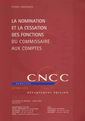 Couverture du produit · La nomination et la cessation des fonctions du commissaire aux comptes