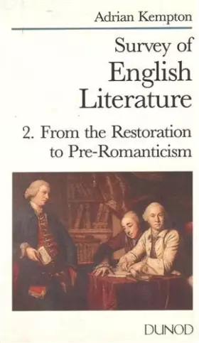 Couverture du produit · Survey Of English Literature, tome 2 : From The Restoration To Pré-Romanticism