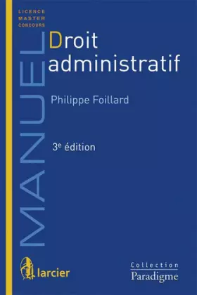 Couverture du produit · Droit administratif, 3ème Ed.