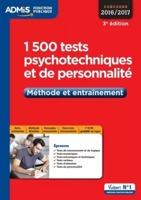 Couverture du produit · 1500 tests psychotechniques et de personnalité - Méthode et entraînement