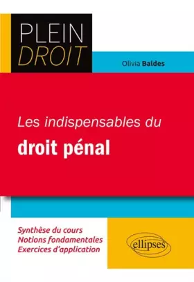 Couverture du produit · Les Indispensables du Droit Pénal