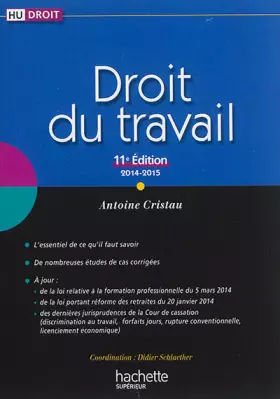 Couverture du produit · Droit du travail