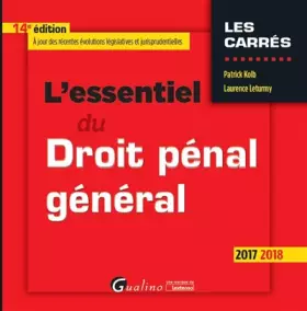 Couverture du produit · L'essentiel du droit pénal général
