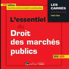 Couverture du produit · L'essentiel du droit des marchés publics