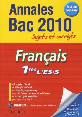 Couverture du produit · Français 1res L/ ES/ S 2010