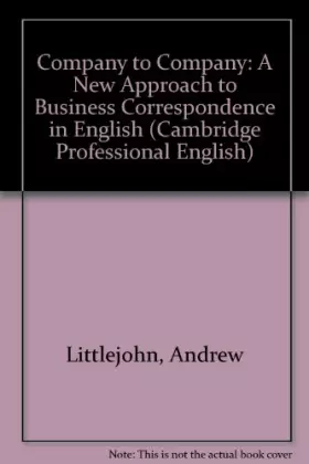 Couverture du produit · Company to Company: A New Approach to Business Correspondence in English