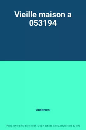 Couverture du produit · Vieille maison a 053194