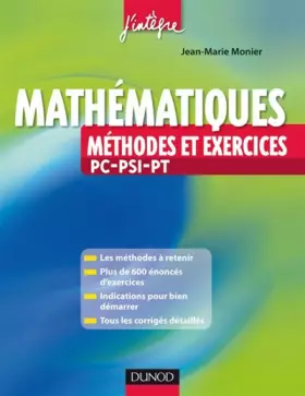 Couverture du produit · Mathématiques : Méthodes et exercices PC-PSI-PT
