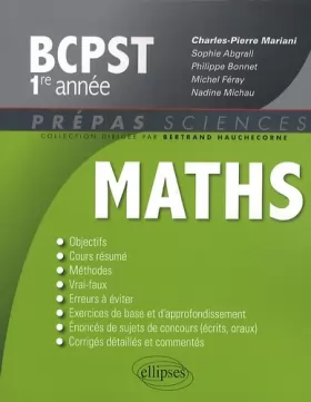 Couverture du produit · Mathematiques Bcpst Première Annee