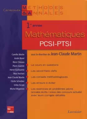 Couverture du produit · Mathématiques 1re année PCSI-PTSI