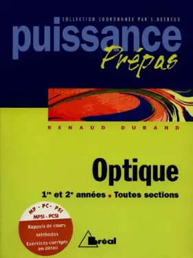 Couverture du produit · OPTIQUE. 1ère et 2ème années toutes sections