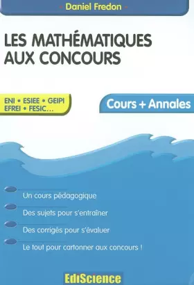Couverture du produit · Mathématiques aux concours : Concours administratifs catégorie A - Concours et QCM