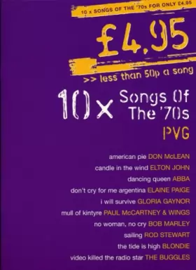 Couverture du produit · 10 Songs Of The 70's: PVG