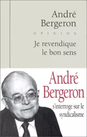 Couverture du produit · Je revendique le bon sens