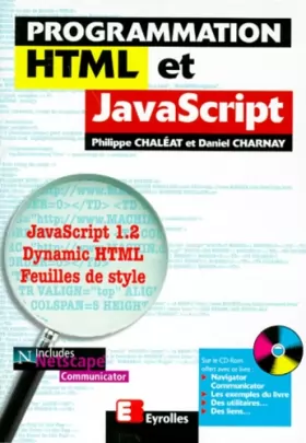 Couverture du produit · Programmation HTML et JavaScript