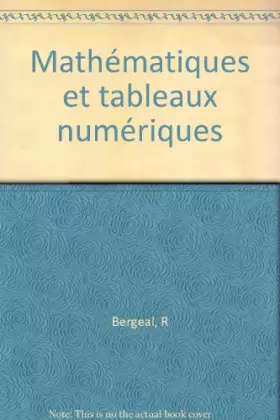 Couverture du produit · BERGEAL/MATH.TAB.NUM (Ancienne Edition)